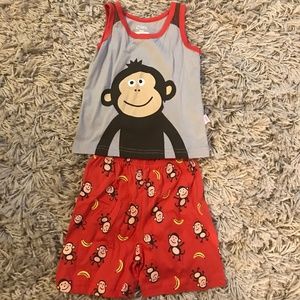 Monkey theme pajama set
